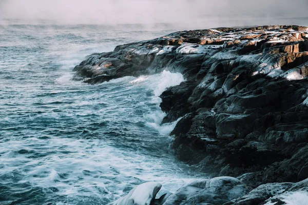 Barents-tenger, a Jeges-tenger. Kola-félsziget, Oroszország — Stock Fotó