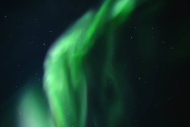 Kuzey ışıkları. Aurora borealis doğa manzara geceleri