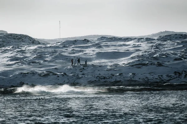 Mar de Barents no Oceano Ártico. Península de Kola, Rússia — Fotografia de Stock
