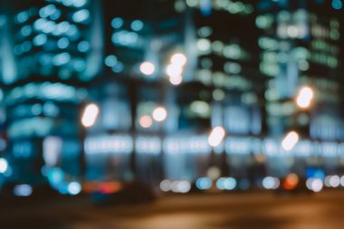 Gece cityscape ofis binası