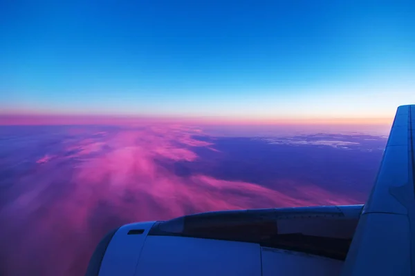 Aerial view from airplane — Stock Photo, Image