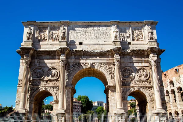 Boog van Constantijn in Rome. Italië, Europa — Stockfoto