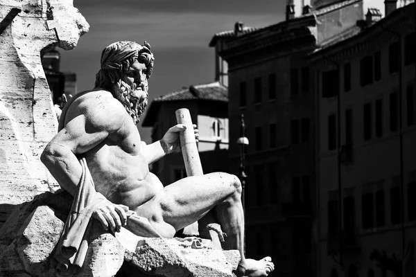 Fontänen på piazza navona i Rom, Italien. — Stockfoto