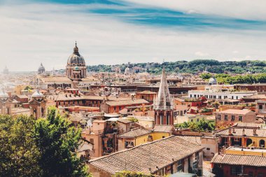 Roma şehrine havadan görünümü