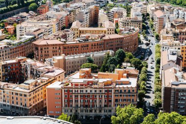 Roma şehrine havadan görünümü