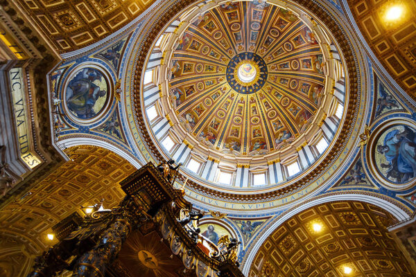 Interior of Basilica di San Pietro (St. Peter's Basilica)