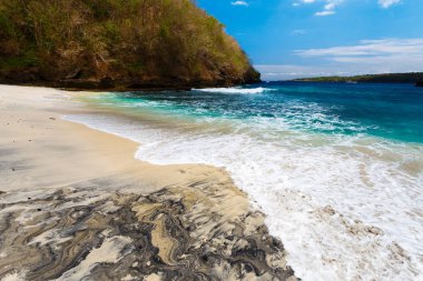Pandan beach Nusa Penida Adası'nda. Endonezya