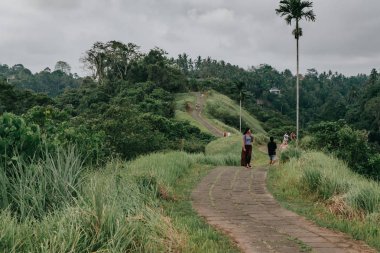 Campuhan Ridge Ubud yürümek. Tjampuhan'ın kutsal Hills
