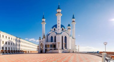 Kul Şerif Camii de Kazan ilçesinde Kremlin. Rusya, Tataristan Cumhuriyeti