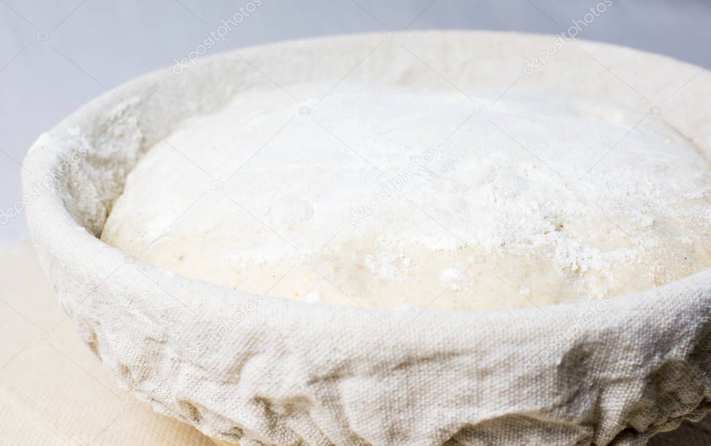 Bread dough preparing