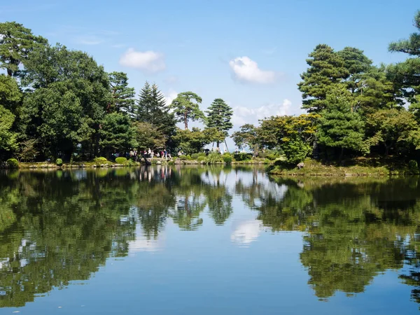 Kanazawa Giappone Settembre 2015 Stagno Kasumi Nel Giardino Kenrokuen — Foto Stock