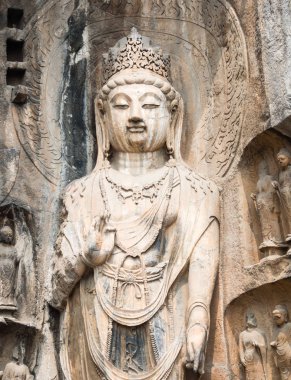 Longmen Grottoes, Çin 'deki taş Budist heykeli.