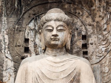 Longmen Grottoes, Çin 'deki taş Budist heykeli.