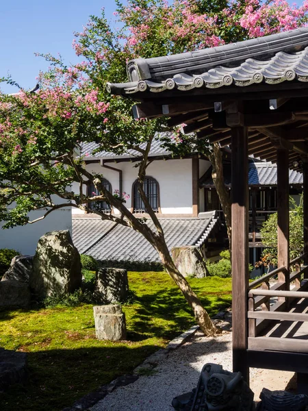 Tradiční Japonská Zahrada Létě — Stock fotografie