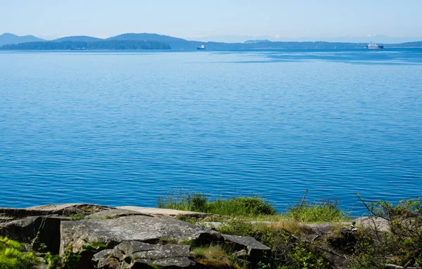 Pacific Coast View Ocean Islands Larrabee State Park — Stock Photo, Image