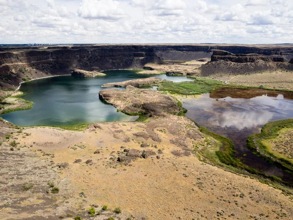 Dry Falls Sitio Cascada Gigante Edad Hielo Seca Estado Washington — Foto de Stock