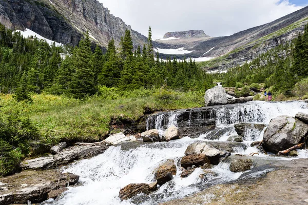 Mittagessen Creek Glacier National Park Montana Usa — Stockfoto