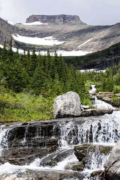 Mittagessen Creek Glacier National Park Montana Usa — Stockfoto