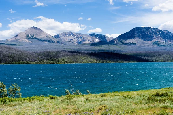 Paisaje Alpino Lado Este Del Parque Nacional Glaciar Montana — Foto de Stock