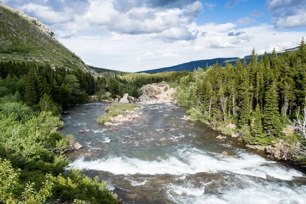 Alpine Landschaft Vielen Gletschergebieten Des Glacier National Park Montana Usa — Stockfoto