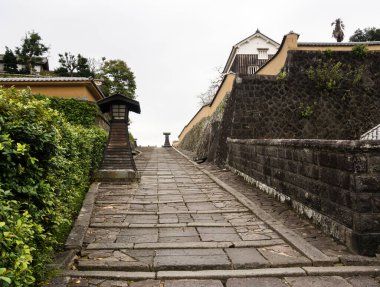 Kitsuki 'nin tarihi merkezi, Oita bölgesindeki eski bir Japon kale kasabası.