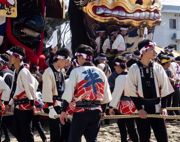 2016年11月3日 11月3日 唐津くんちのメインイベントとして お旅所神幸祭 が開催されます — ストック写真