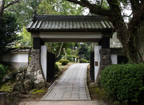 Είσοδος Στο Κάστρο Κιτσούκι Στη Χερσόνησο Κουνισάκι Νομός Οίτα Ιαπωνία — Φωτογραφία Αρχείου