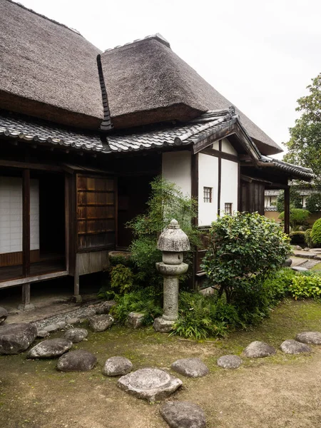 Kitsuki Japão Outubro 2016 Casa Tradicional Japonesa Com Telhado Palha — Fotografia de Stock