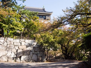 Japonya, Kitakyushu 'daki Kokura şatosu parkında.