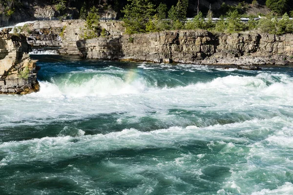 Kootenai Falls Montana Estados Unidos — Foto de Stock