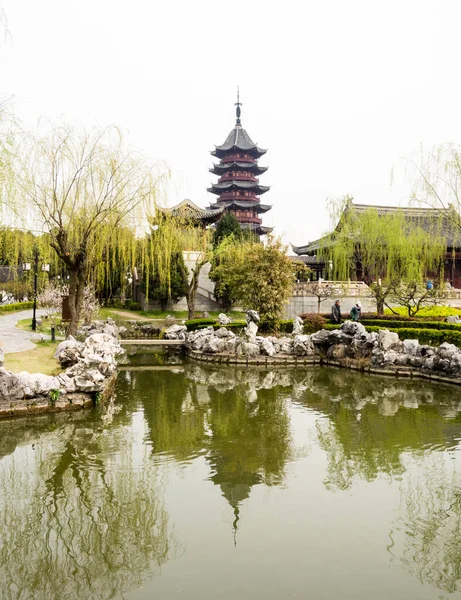 Suzhou China Maart 2016 Klassieke Chinese Tuin Het Park Ruiguang — Stockfoto