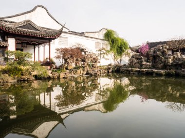 Suzhou, Çin - 21 Mart 2016: Baharda Nets Garden 'ın Efendisi