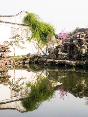 Suzhou, Çin - 21 Mart 2016: Baharda Nets Garden 'ın Efendisi