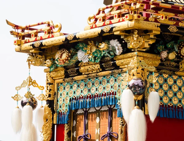 Takayama Japonsko Října 2015 Lavishly Decorated Float Street Autumn Takayama — Stock fotografie