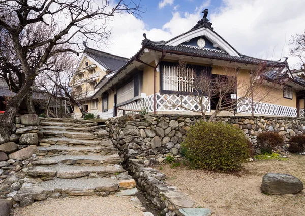 Uchiko Japão Março 2013 Início Primavera Residência Kamihaga Uma Casa — Fotografia de Stock