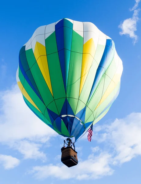 Heißluftballon Mit Amerikanischer Flagge Flug Beim Winthrop Balloon Festival Bundesstaat — Stockfoto
