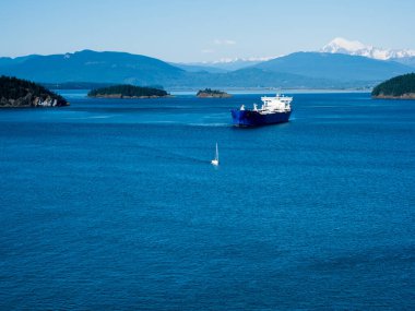 Anacortes, WA, ABD - 28 Mayıs 2017: Petrol tankeri 