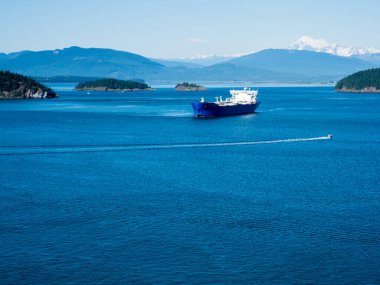 Anacortes, WA, ABD - 28 Mayıs 2017: Petrol tankeri 