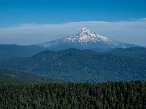 Uitzicht Mount Hood Vanaf Sherrard Point Larch Mountain Columbia River — Stockfoto