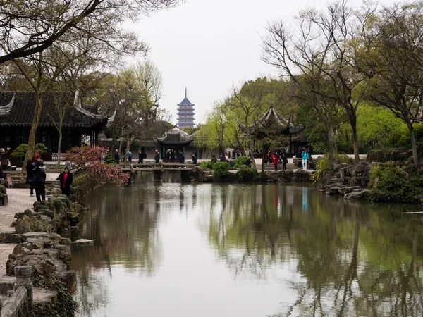 Suzhou China Maart 2016 Voorjaar Humble Administrator Garden Een Van — Stockfoto
