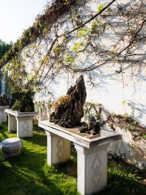 Suzhou, Çin - 30 Ekim 2017: Suzhou 'nun en ünlü klasik bahçelerinden biri olan...