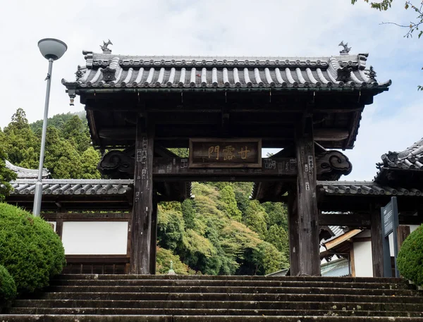 Minobu Japão Outubro 2017 Porta Entrada Templo Minobusan Kuonji — Fotografia de Stock