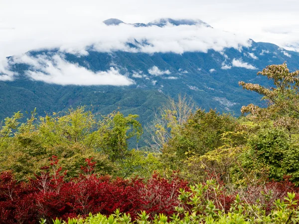 Panoramisch Uitzicht Japanse Zuidelijke Alpen Vanaf Top Van Prefectuur Mount — Stockfoto