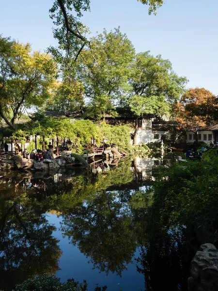Suzhou China Oktober 2017 Avonds Lingering Garden Een Van Beroemde — Stockfoto