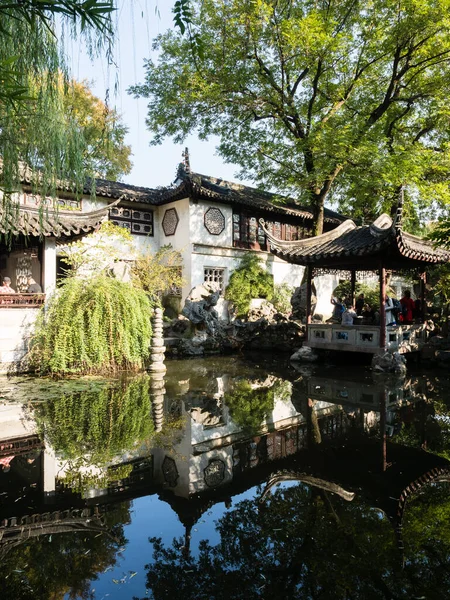 Suzhou China Oktober 2017 Avonds Lingering Garden Een Van Beroemde — Stockfoto