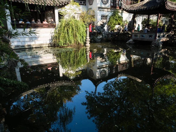 Suzhou China Oktober 2017 Avonds Lingering Garden Een Van Beroemde — Stockfoto