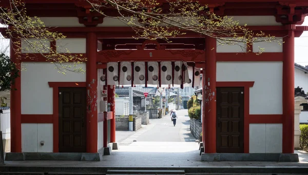 Naruto Japan April 2018 Entrance Konsenji Temple Number Shikoku Pilgrimage — Stock Photo, Image