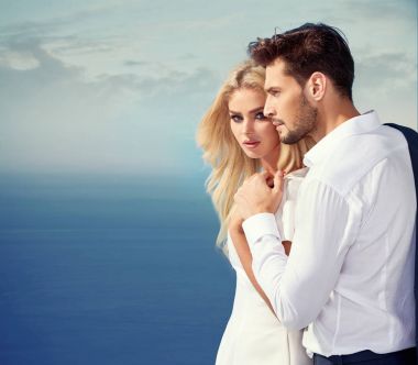 Onların tatil zevk zarif ve çekici çift