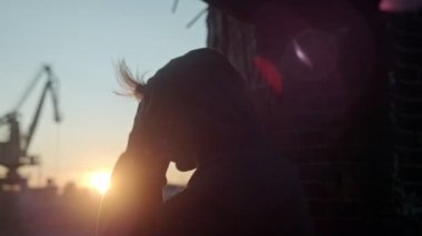 Yorgun atlet yorucu sonra dinlenme koşucu