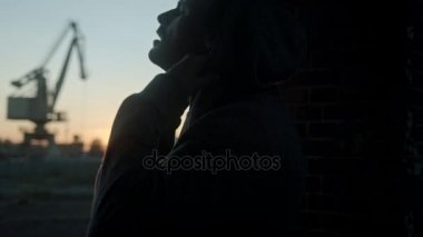 Yorgun atlet yorucu sonra dinlenme koşucu